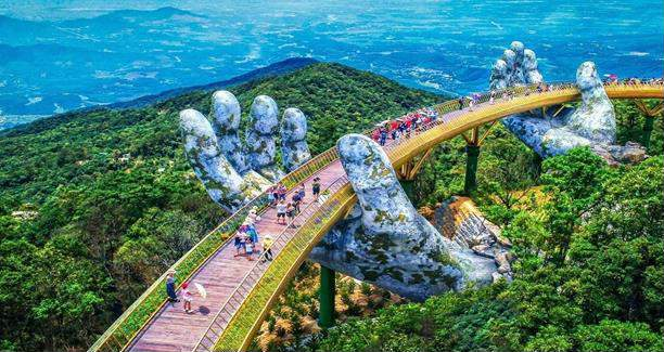 A bridge with a hand holding a bridge AI-generated content may be incorrect.
